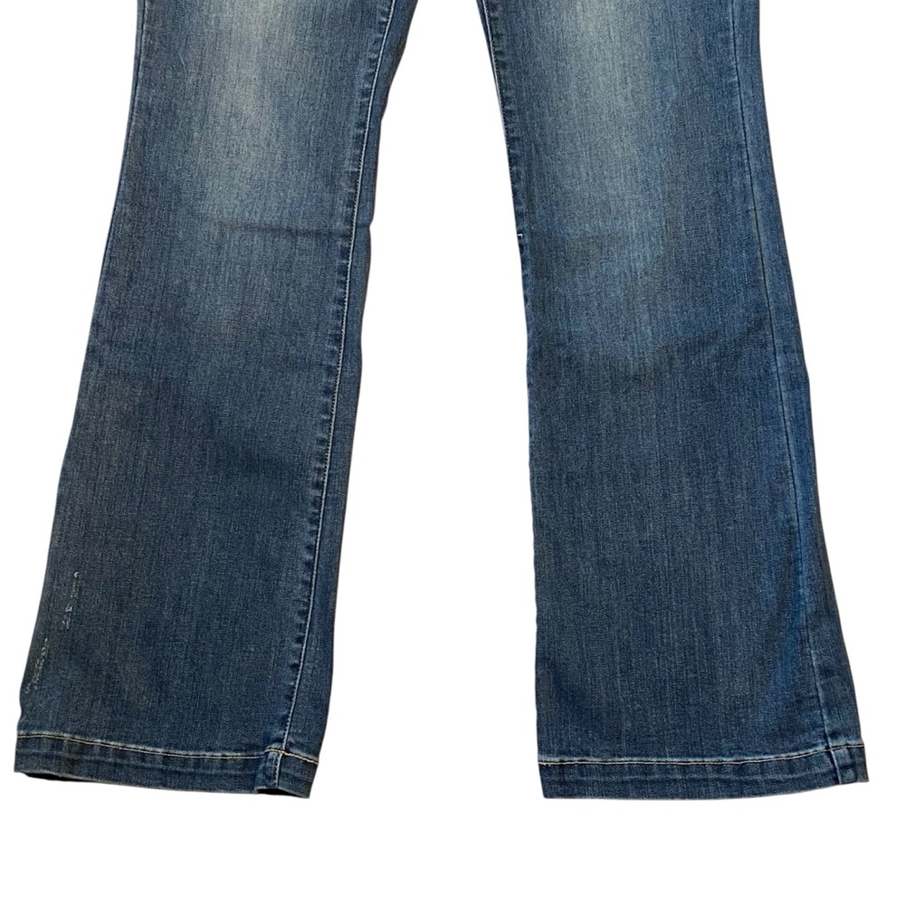 JUDY BLUE Slim Boot Cut Jeans Braided Belt Loops Lightly Distressed Womens 13/31 - Picture 6 of 14